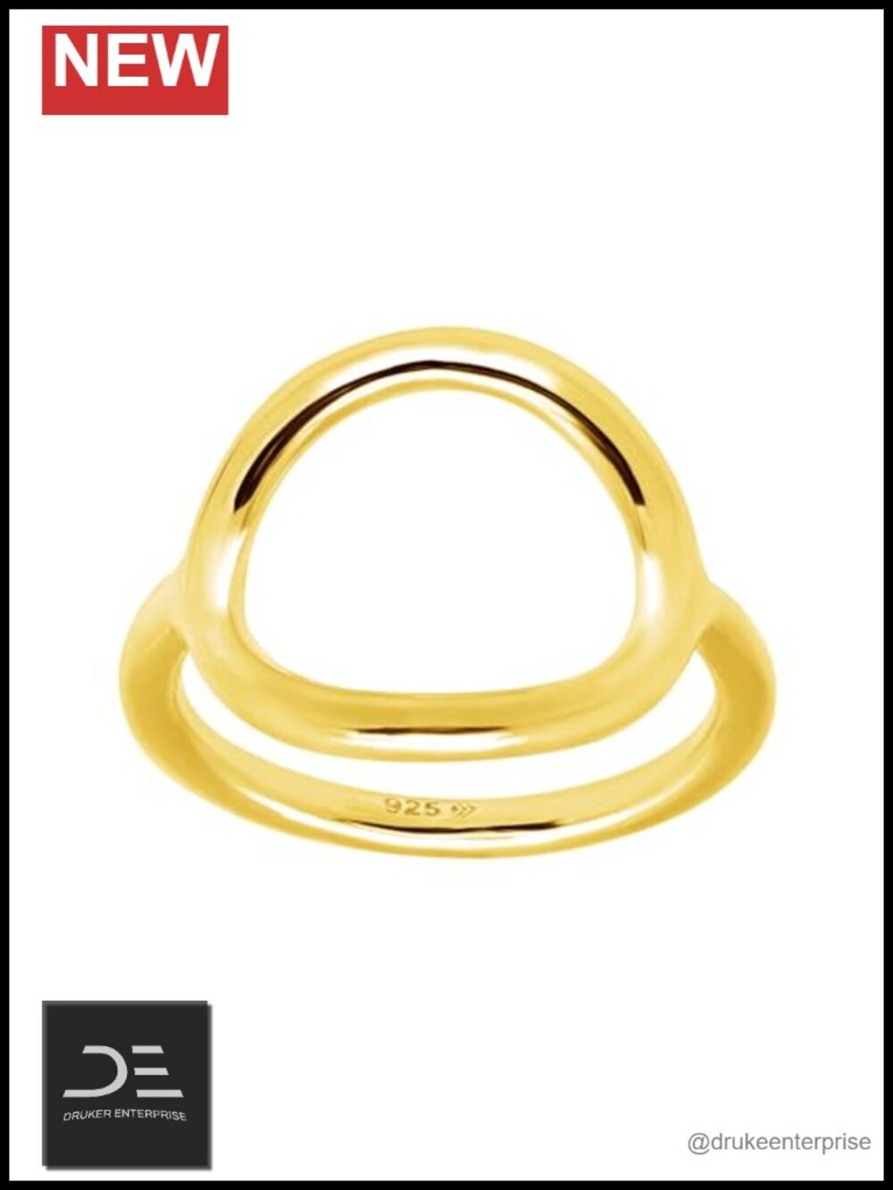 Silpada Karma Ring 18K Gold Plated Sterling Silver Statement